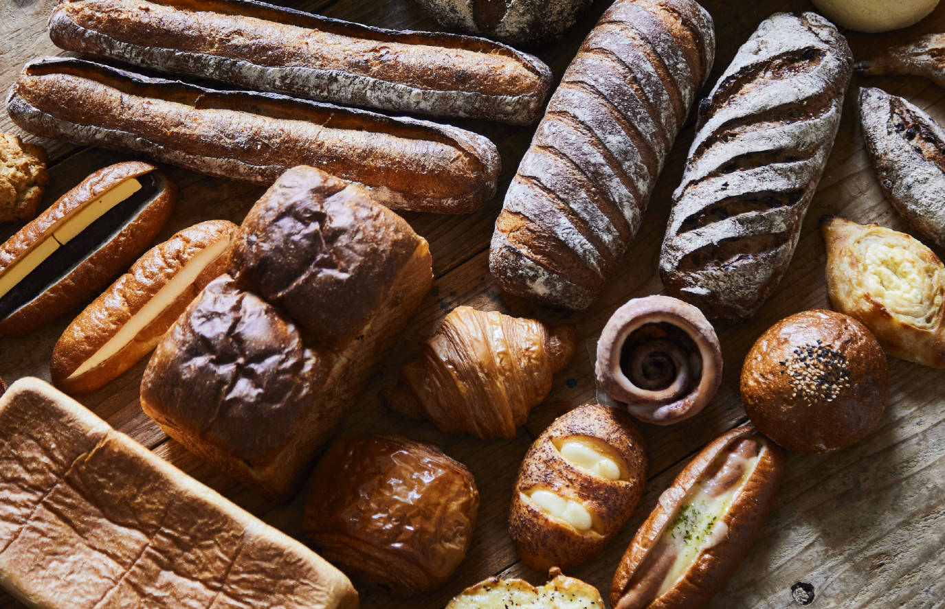 パンが並んでいる写真