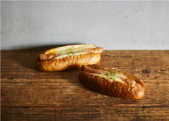 那須の粗挽きソーセージのホットドッグ